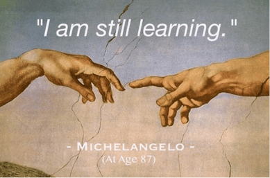 You're always learning